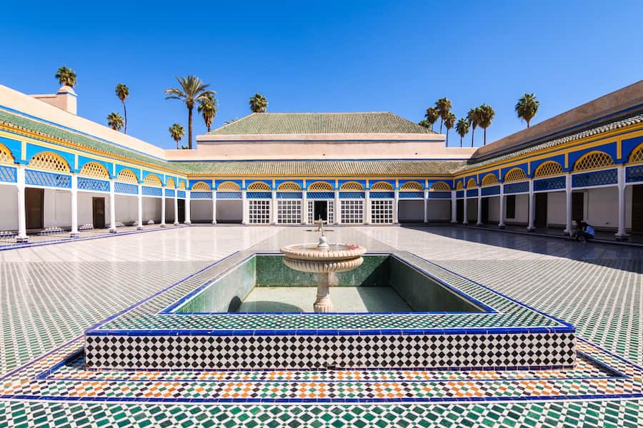 Bahia Palace in Marrakech Morocco