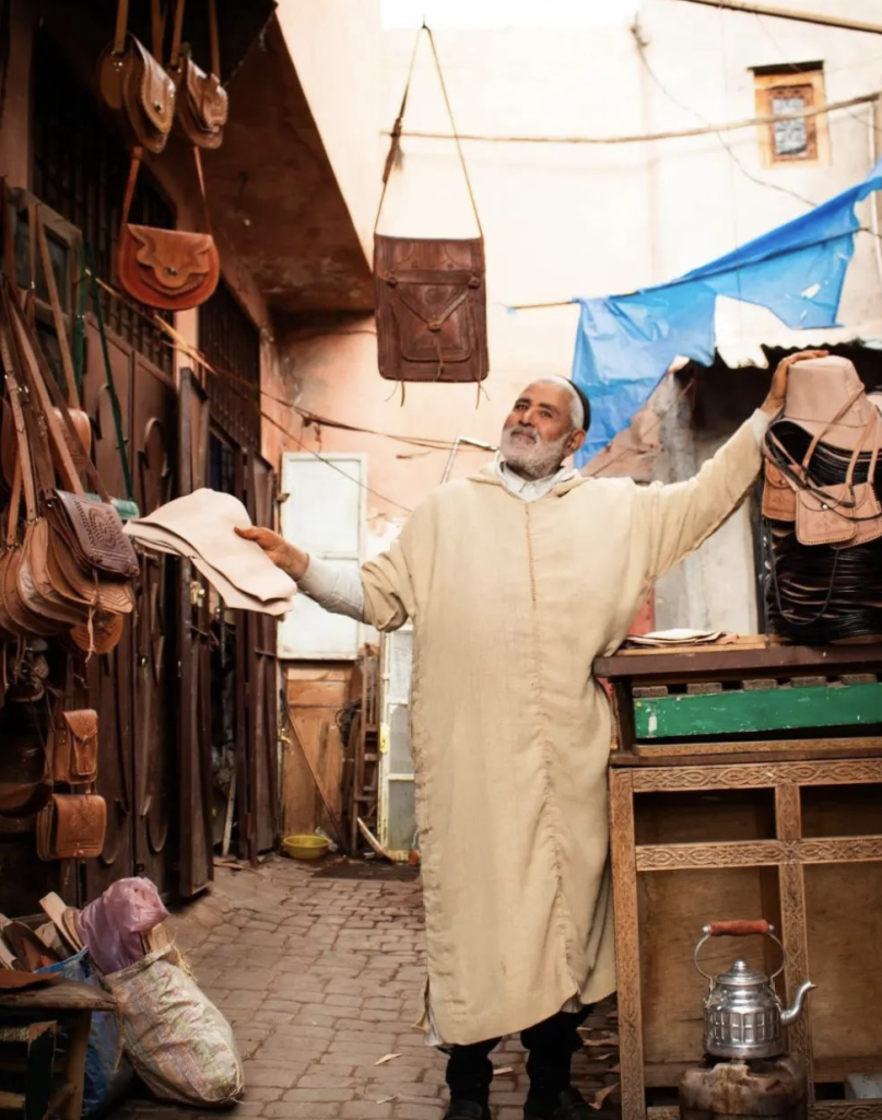 Leather workshop marrakech food stories morocco